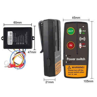 Télécommande Sans Fil pour Treuil Électrique 12V 24V