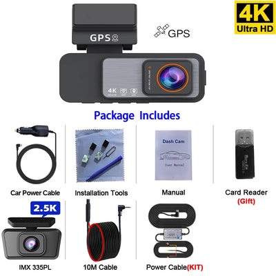Dashcam ACCEO B60P 4K UHD Double Objectif Sony