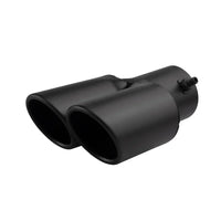 Embout d'Échappement Double Sortie Universel Inox — détail de fixation