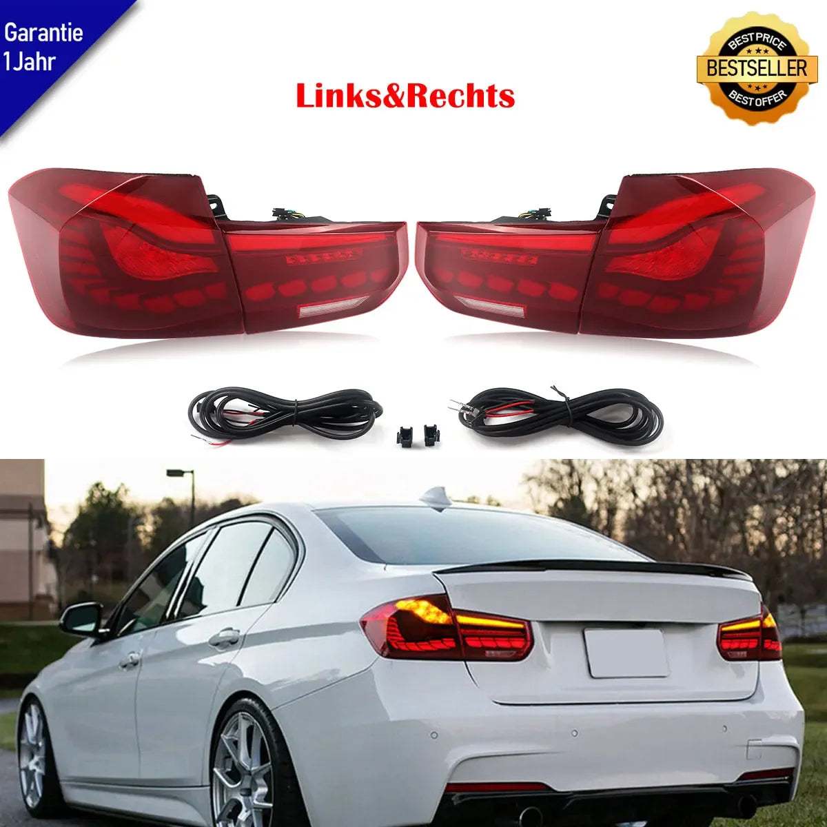Feux Arrière LED BMW Série 3 F30 F80 2012-2018