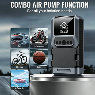 Démarreur de Batterie 5000A 99800 mAh Compresseur 150 PSI