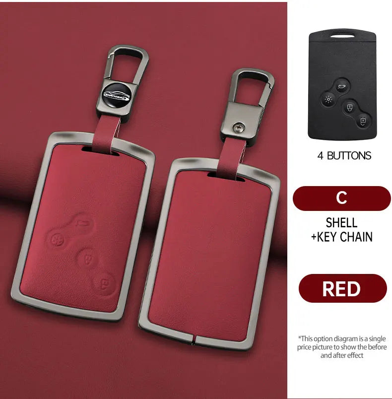 Coque de Clé Renault Alliage de Zinc Mégane 2 Mégane 3 Clio Scénic Captur Laguna Fluence Koleos Duster