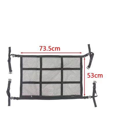 Rangement de Plafond Voiture Filet de Toit Maille Renforcée