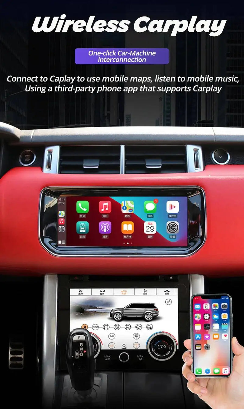 Autoradio Android 13,3 Pouces Land Rover Defender 2020-2024 Écran Tactile CarPlay Sans Fil Android Auto