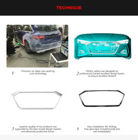 Cadre de Calandre en Carbone Sec Audi RS6 RS7 C8 Avant 2019-2023 Noir Brillant