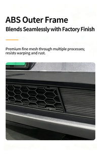 Filet de Grille Inférieure Avant Tesla Model Y Highland 2024 Anti-Insectes Noir Mat, Monobloc ou en Deux Parties