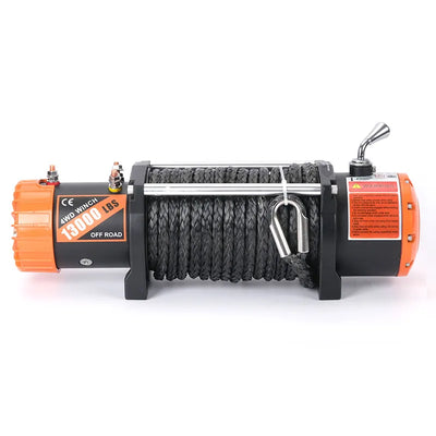 Treuil Électrique 12V 10000 lbs Câble Inox 4x4