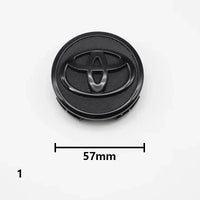 Cache-Moyeux Toyota Corolla Camry Yaris RAV4 57mm 62mm — vue de trois quarts