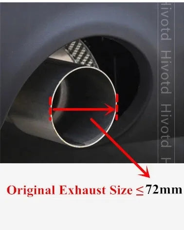 Embout d'Echappement Carbone Noir Brillant Mini Cooper S JCW