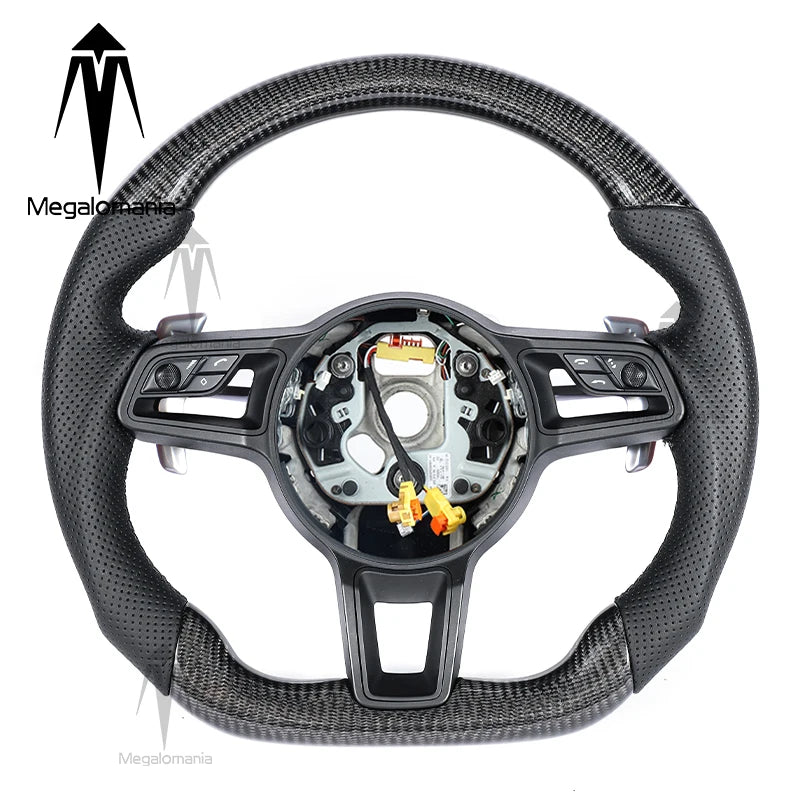 Carbonlenkrad kompatibel mit Porsche 911 718 Macan Boxster Cayenne Panamera 911.2 Cayman Taycan 996 997 987 918 997 991