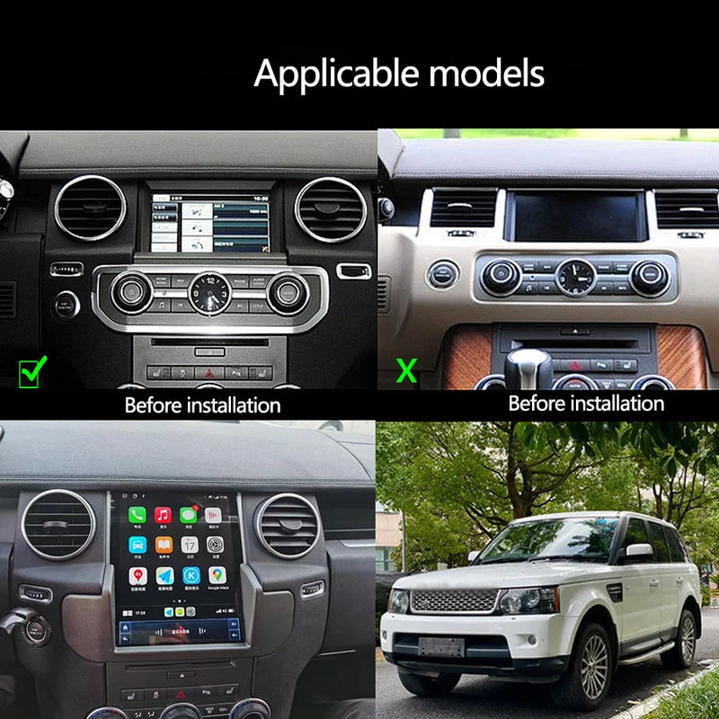 Autoradio Android 14 Land Rover Discovery 4 LR4 2009-2016 Navigation GPS avec Écran de Climatisation