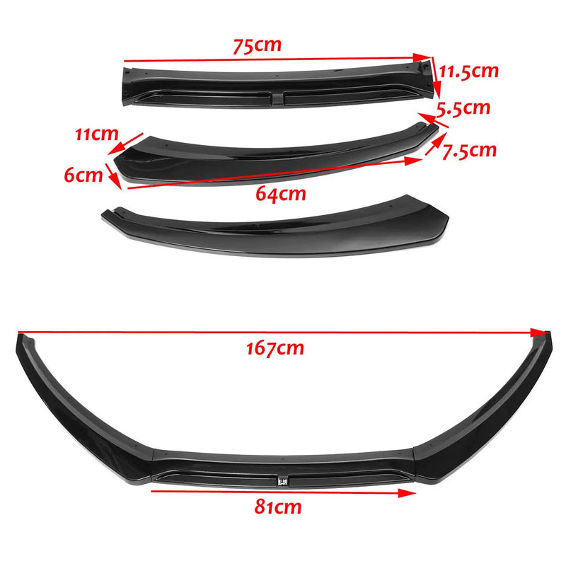 Lame Avant Ford Focus MK3 2012-2018 Kit 3 Pièces