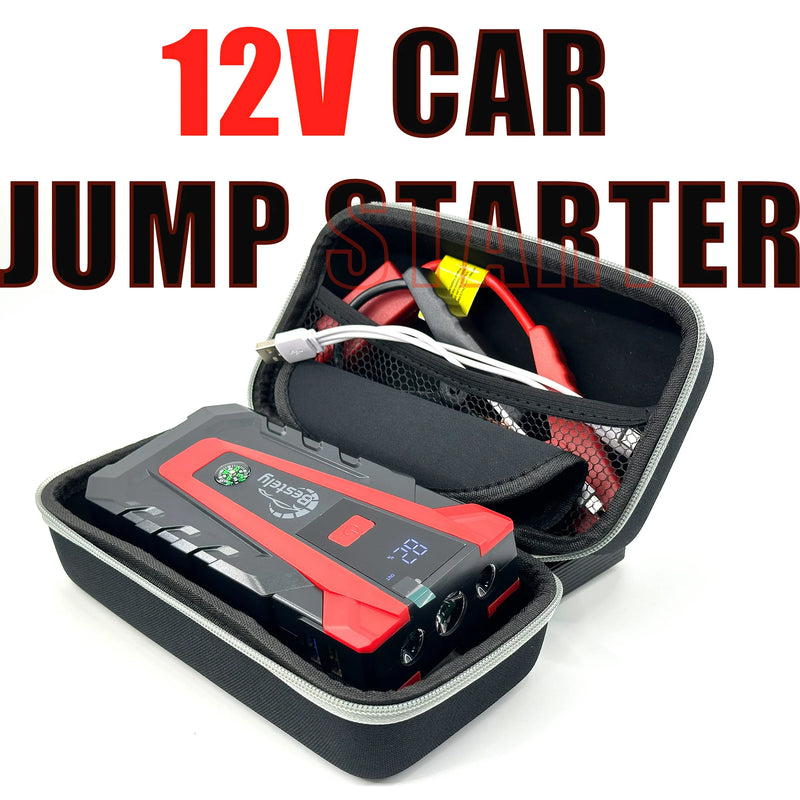 Démarreur de Batterie Portable 3000A 12V Câble 3 en 1 et Mallette