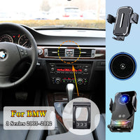 Support Téléphone BMW Série 3 E90 E92 E93 2005-2012 avec Chargeur Sans Fil Magnétique Compatible MagSafe