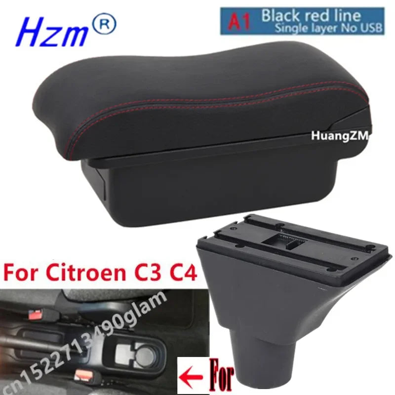 Accoudoir Central Citroën C3 C4 Rangement Simple ou Double 3 USB