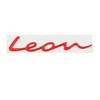 Emblème Lettres LEON 3D en Alliage de Zinc pour Seat Leon MK1 à MK6 et FR, Capitales ou Manuscrit, 5 Coloris