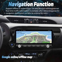 Autoradio Android Écran QLED 12,3 Pouces Toyota Hilux 2015-2023 CarPlay Sans Fil GPS 4G