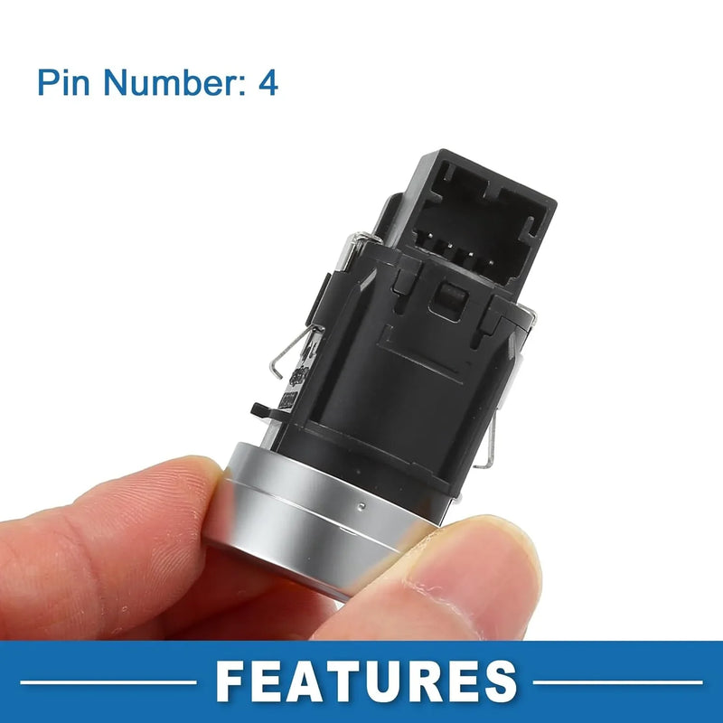 Bouton de Démarrage Sans Clé Volkswagen Golf 7 MK7 2013-2017 — vue arrière