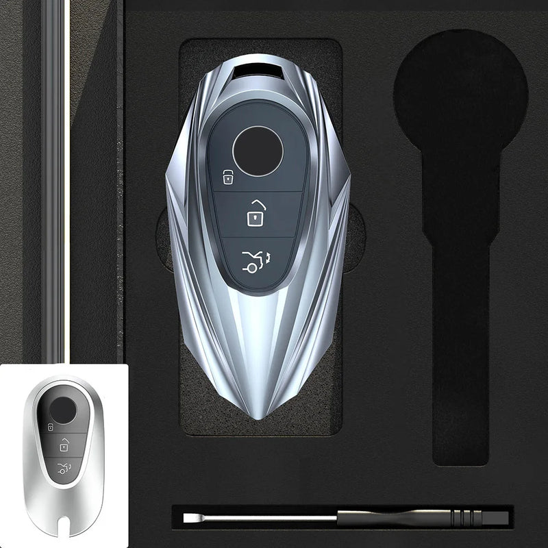 Coque de Protection Clé Mercedes Classe A C E S G GLC GLE CLA GLB GLS W177 W205 W213 W222 X167 Alliage de Zinc