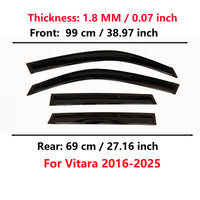 Suzuki Vitara 2016-2025 Window Deflectors 4-Piece Set
