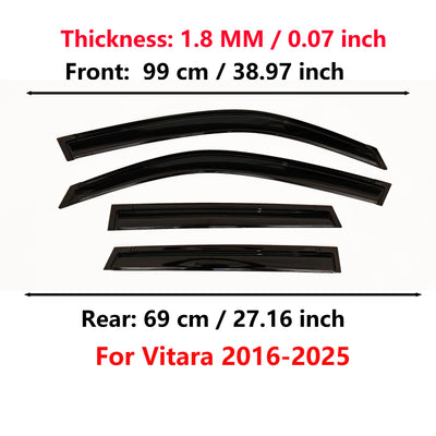 Déflecteurs de Vitres Suzuki Vitara 2016-2025 (4 Pièces)