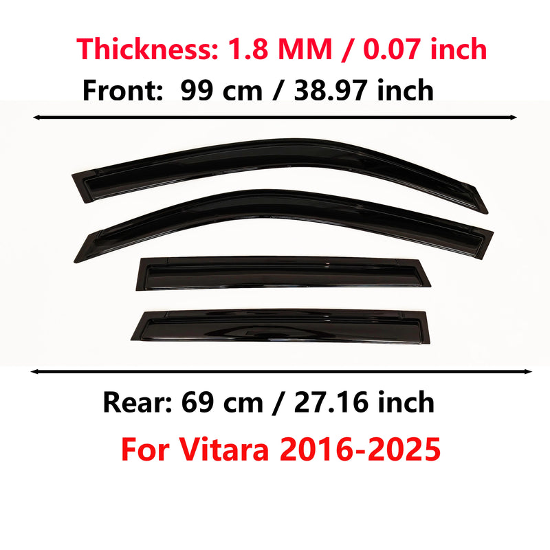 Suzuki Vitara 2016-2025 Window Deflectors 4-Piece Set