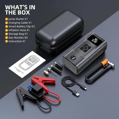 Démarreur de Batterie 2000A Compresseur 150 PSI 12V