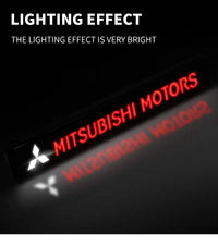 Emblème de Calandre Mitsubishi Motors Lumineux LED Logo Rouge pour ASX Lancer Pajero Outlander L200 Eclipse Delica