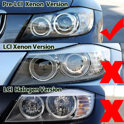 Ampoules LED Angel Eyes Jaune Citron BMW E90 E91 2004-2008