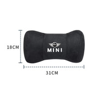 Appuie-Tête Suédine Logo MINI Cooper JCW F56 F60 — vue arrière