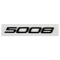 Logo Peugeot 2008, 3008, 4008 et 5008 en ABS 3D, Emblème Chiffres de Coffre 2023-2025, Noir Brillant, Gris Foncé ou Chrome