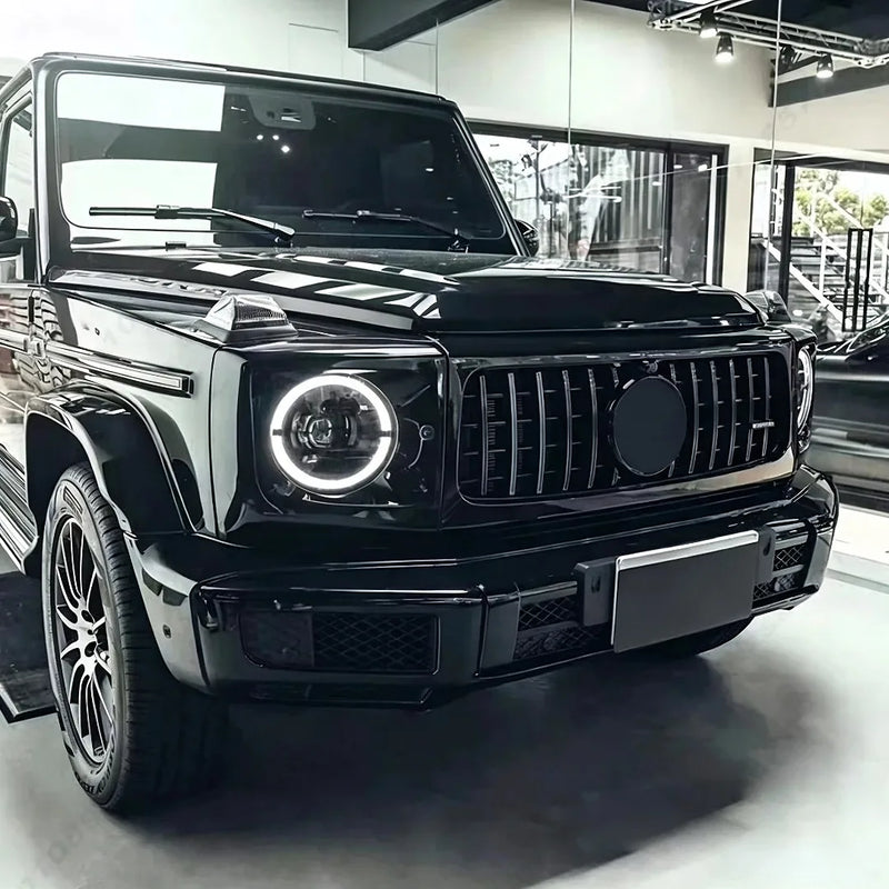 Calandre Avant Style GT Noir Brillant ou Chromée Mercedes-Benz Classe G W463 2004-2018 Ancien Modèle