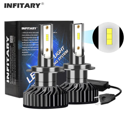 Ampoules LED INFITARY Canbus H7 H4 H11 6500K Universelles