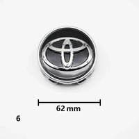 Cache-Moyeux Toyota Corolla Camry Yaris RAV4 57mm 62mm