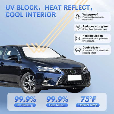 Pare-Soleil Pare-Brise Lexus CT 200h 2009-2020