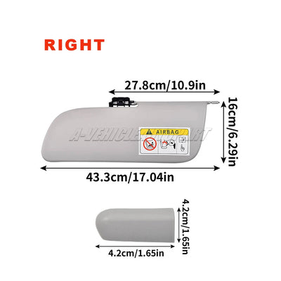 Pare-Soleil Intérieur Citroën C3 II Zenith Gauche et Droite
