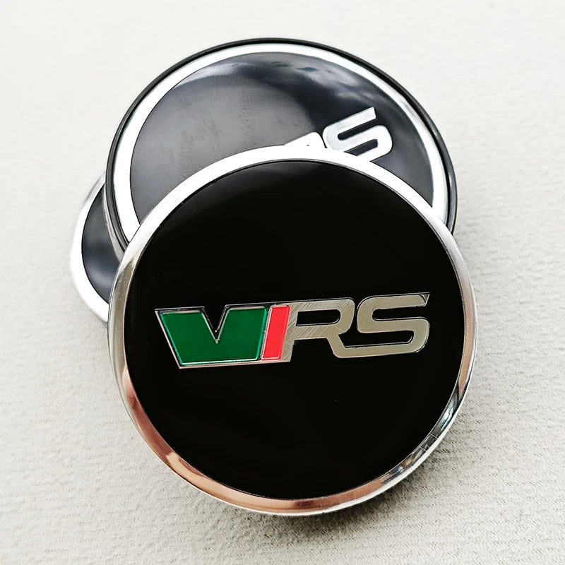 Cache-Moyeux Skoda Octavia Fabia Kodiaq VRS 56mm 60mm — gros plan