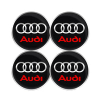 Cache-Moyeux Audi A3 A4 S line 56mm 60mm 63mm 68mm — vue de face