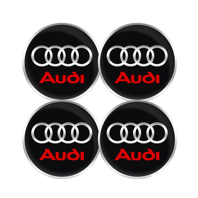 Cache-Moyeux Audi A3 A4 S line 56mm 60mm 63mm 68mm