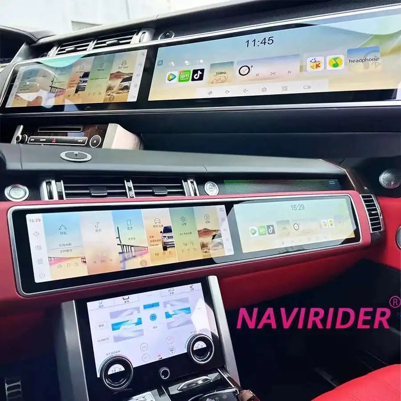 Autoradio Android Double Écran 12,3 ou 15,5 Pouces Range Rover Sport L494 2013-2017 CarPlay GPS