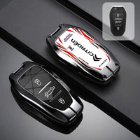 Étui de Protection Clé Citroën C3 C4 C5 Berlingo Picasso Alliage de Zinc Blanc ou Noir