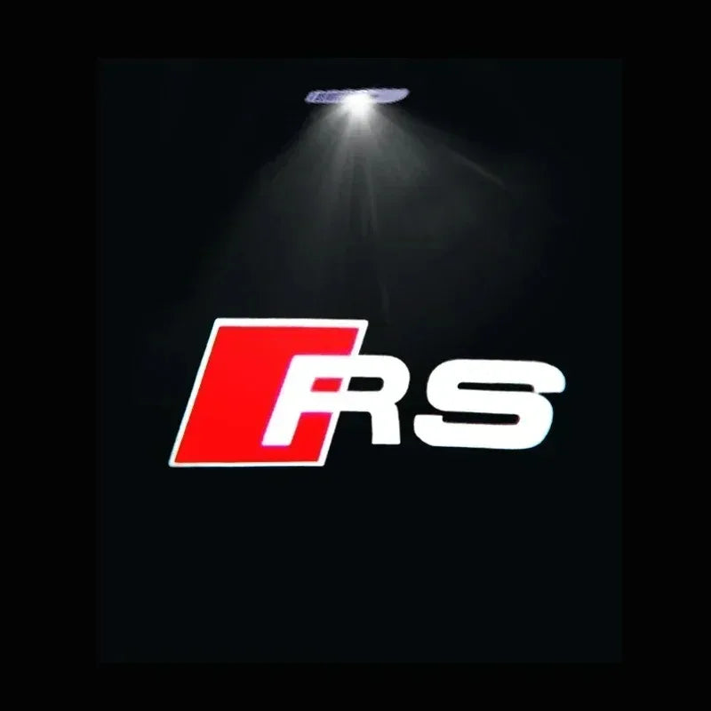 Projecteur Logo de Porte LED Audi 6 Motifs Anneaux RS S line quattro