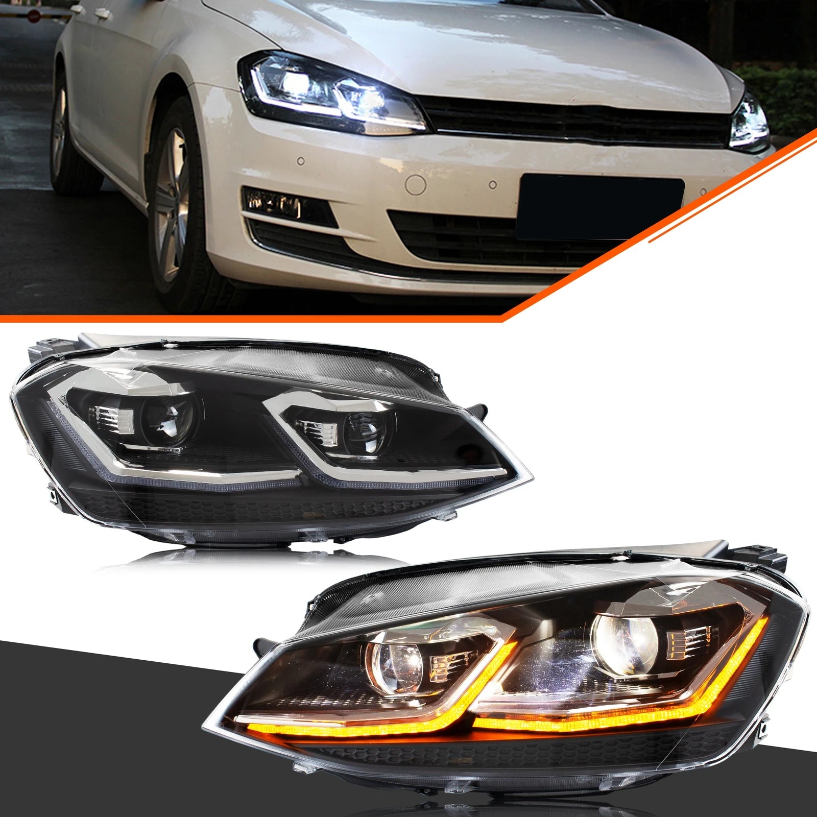 Phares LED Volkswagen Golf 7 MK7 2013-2017