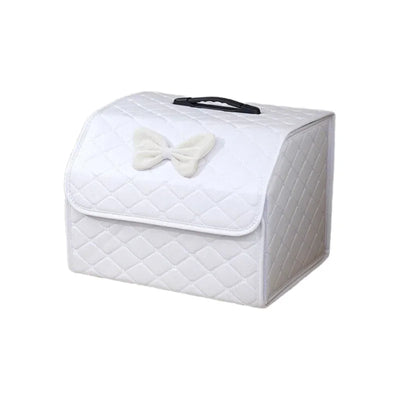 Boîte de Rangement de Coffre Voiture Pliable Cuir