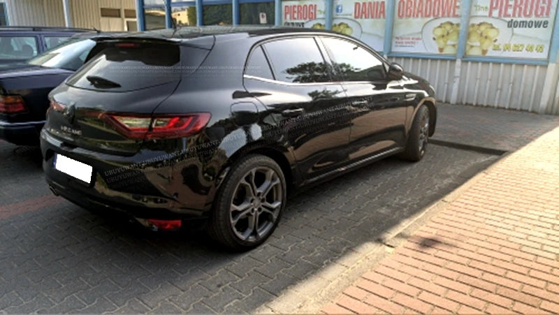 Becquet de Toit Renault Mégane 4 Berline 2016-2020 en ABS, Aspect Carbone, Apprêt à Peindre ou Noir Brillant