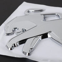 Logo Lion Peugeot en ABS 3D, Emblème de Capot et de Coffre 75, 80, 83, 105 ou 115 mm, Noir Brillant ou Argent