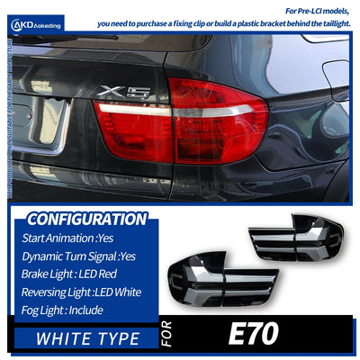 Ensemble Feux Arrière LED BMW X5 E70 2007-2013 DRL