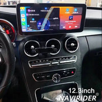 Autoradio Android 14 Mercedes-Benz GLC X253, C et Classe V W446 W447 2015-2018 Écran 12,8 pouces CarPlay DSP