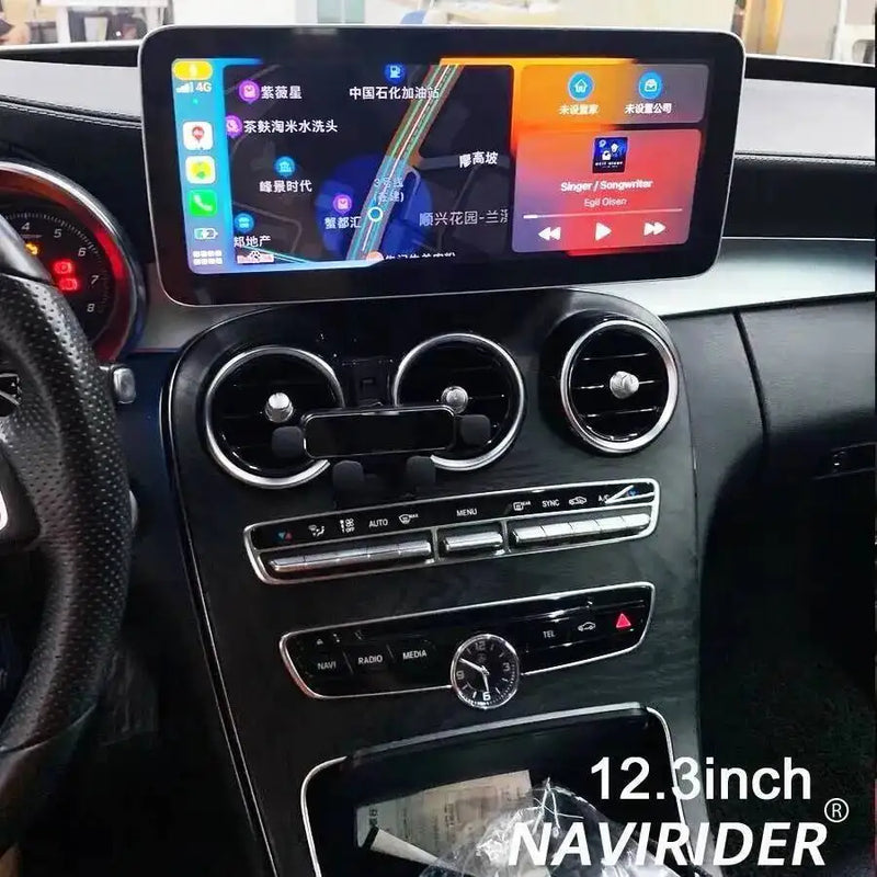 Autoradio Android 14 Mercedes-Benz GLC X253, C et Classe V W446 W447 2015-2018 Écran 12,8 pouces CarPlay DSP