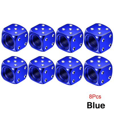 Bouchons de Valve Universels Dés Aluminium Anti-Poussière